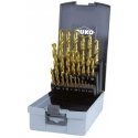 Drilled 25-piece metal drill set RUKO TiN HSS Drilled 25-piece metal drill set RUKO TiN HSS