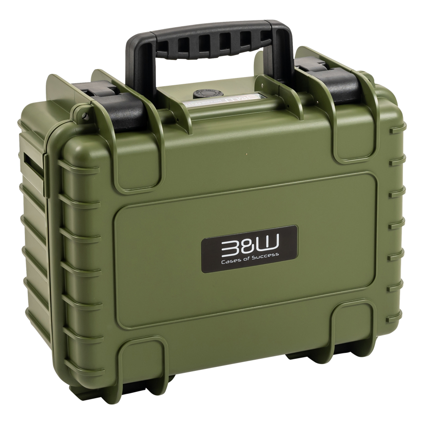 BW Outdoor Cases Type 3000 / Bronze žalias (divider system)