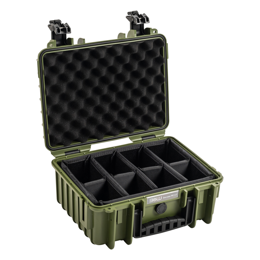 BW Outdoor Cases Type 3000 / Bronze green (divider system) – 2