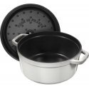 Pot żeliwny round Staub - 6.7 ltr, White truffle