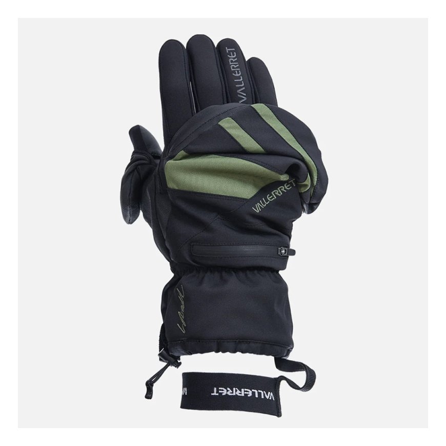Vallerret Skadi Zipper Mitt LRS: Green, limited edition, M – 2