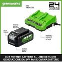 Accessory set Greenworks GSK24B4X 24 V 2x4.0 Ah + charger Accessory set Greenworks GSK24B4X 24 V 2x4.0 Ah + charger
