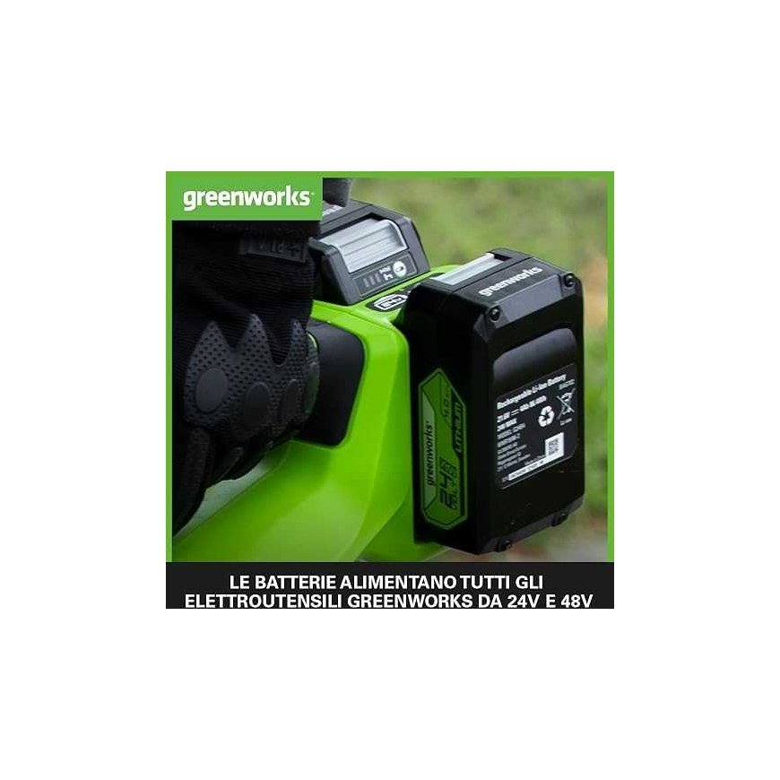 Accessory set Greenworks GSK24B4X 24 V 2x4.0 Ah + charger – 4