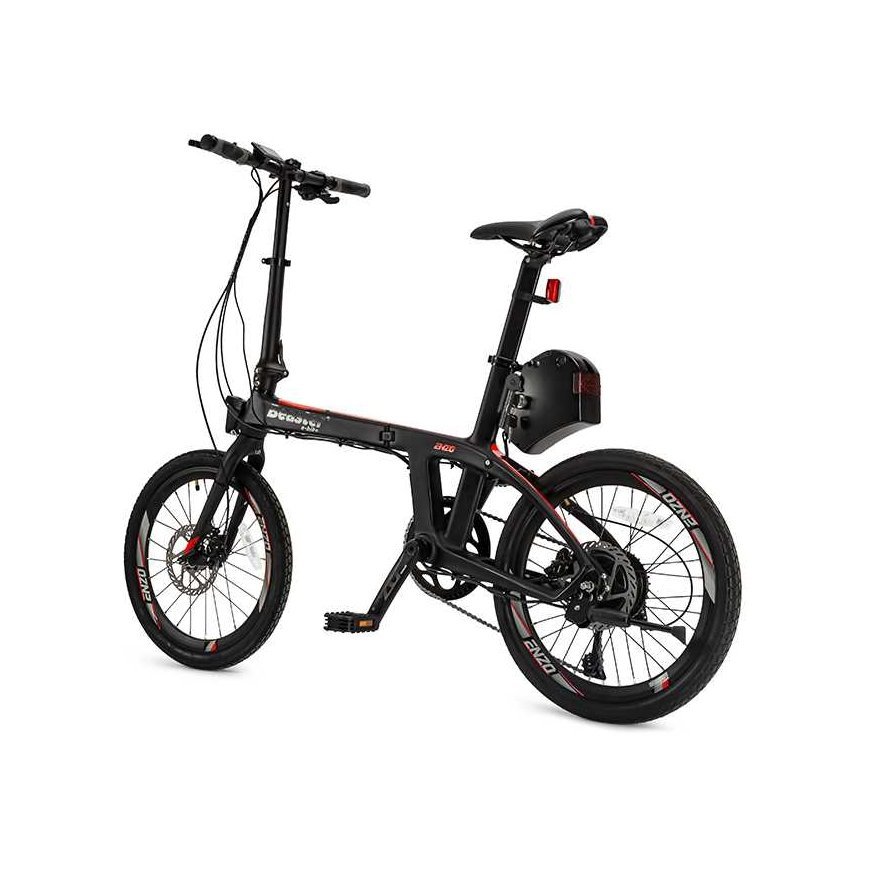 Beaster Scooter El. carbon frame bike, BS125B, black, 250W – 2