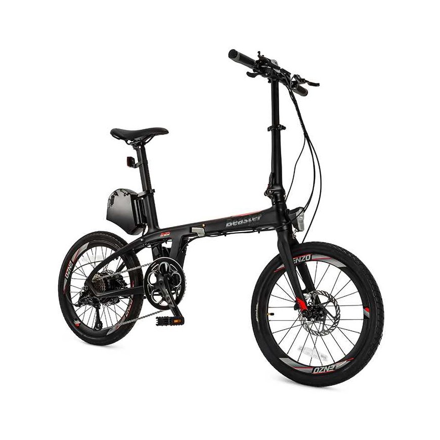 Beaster Scooter El. carbon frame bike, BS125B, black, 250W – 3