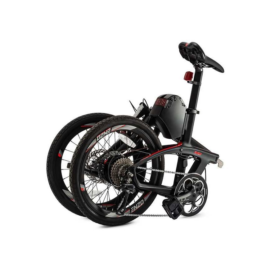 Beaster Scooter El. carbon frame bike, BS125B, black, 250W – 4