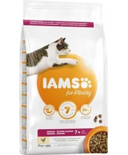 Iams CAT Vitality Senior vištiena 3kg
