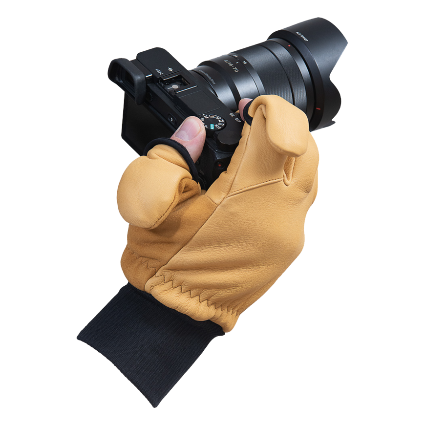 Vallerret Hatchet Leather Photography Glove Natural XL – 5