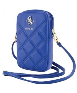 Guess Torebka GUWBZPSQSSGB niebieski|blue Zip Quilted 4G