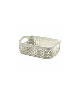 Basket Knit A6 19x14x7cm white