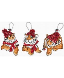 luca S Christmas Tiger Toy Set 3 Piece SLETIL8017