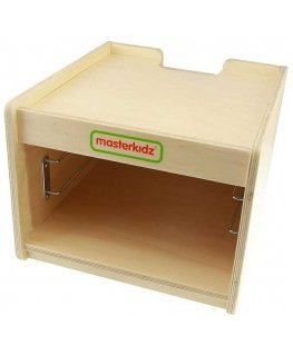 Masterkidz MASTERDKIZ Szafka do Przechowywania Poręcznych Tablic Edukacyjnych Mała na 3 Tablice