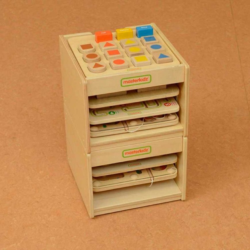 Masterkidz MASTERDKIZ Storage Cabinet for Handy Educational Boards Small for 3 Boards – 3