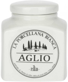La Porcellana Bianca Pojemnik na czosnek Conserva - White, 500 ml