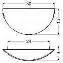 Sieninis šviestuvas Candellux BONA Lubos 1/2 1X60W Sieninis šviestuvas Candellux BONA Lubos 1/2 1X60W