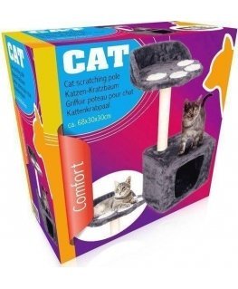 INNA Caterpillar cat scratcher Comfort gray 68x30x30cm