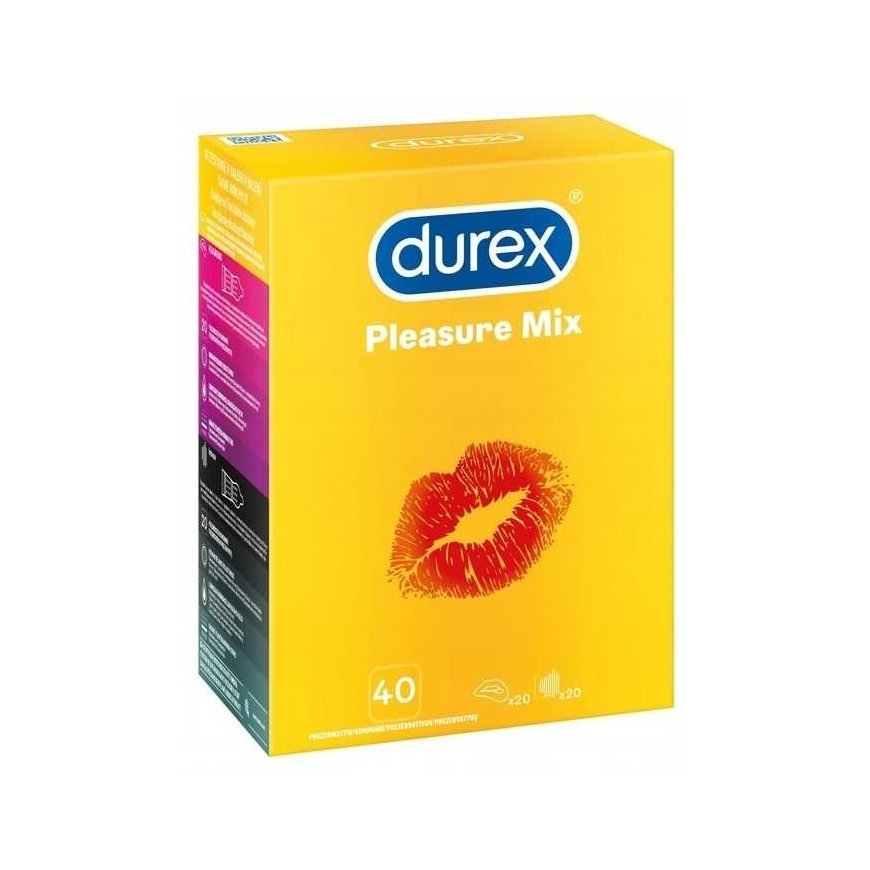 Stimulating condoms Durex Pleasure Mix 40 pcs