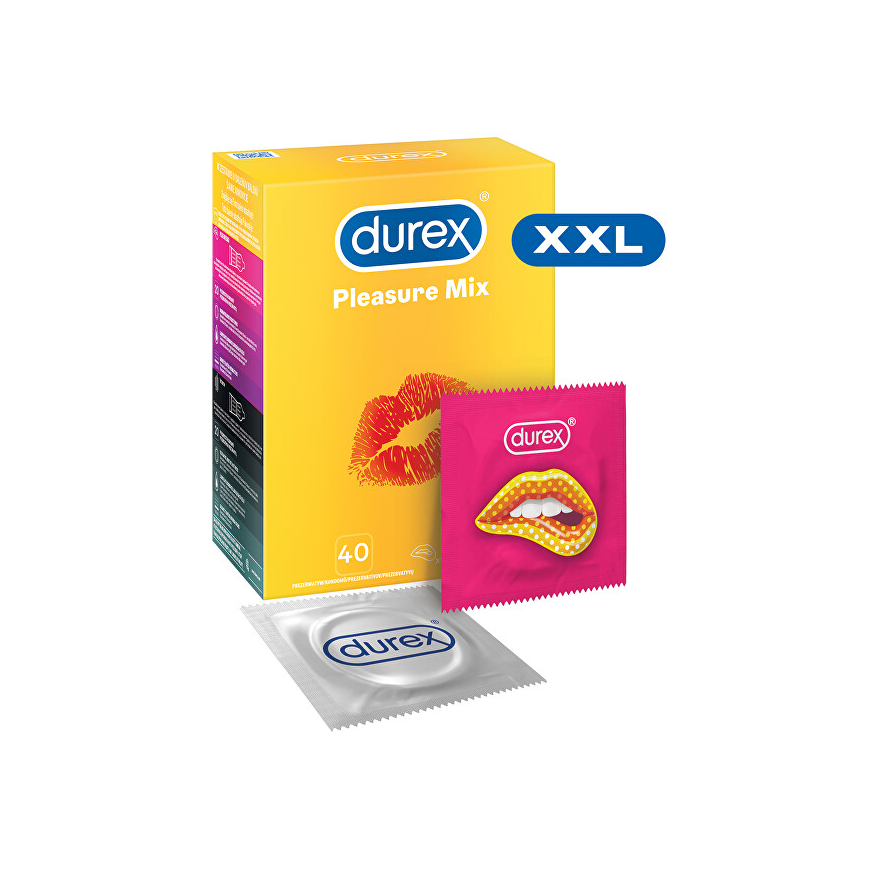 Stimulating condoms Durex Pleasure Mix 40 pcs – 2