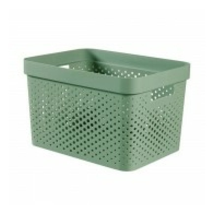 Infinity Recycled Box 17L 36x27x22cm green