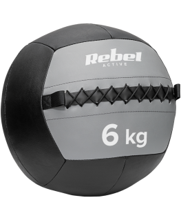 Medicininis kamuolys pratimams 6kg, REBEL ACTIVE