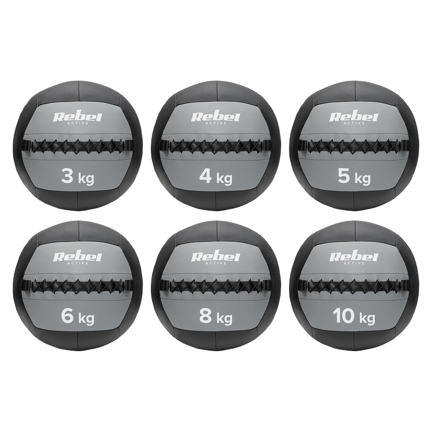 Medicine ball for exercises 6kg, REBEL ACTIVE – 5