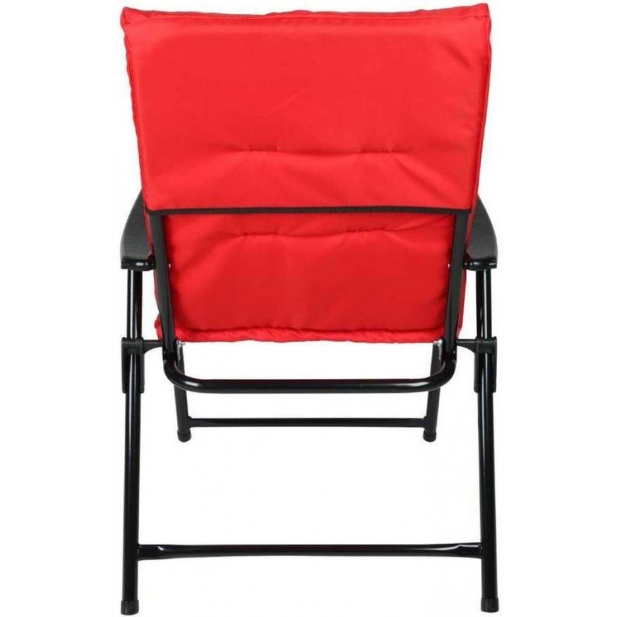 Saska Garden Chair OGRODOWE SKŁADANE 59X66X45/90CM Z PODUSZKĄ CZERWONE – 3