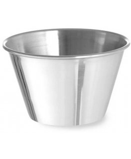 Ramekin dubuo, indas padažams ir dips, nerūdijančio plieno, skersmuo. 85 mm 12 vnt 175 ml - Hendi 400043