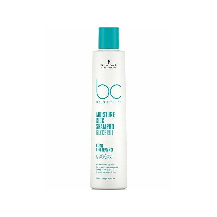Drėkinamasis plaukų šampūnas Schwarzkopf Professional Bonacure Moisture Kick Šampūnas Glycerol 250ml – 4