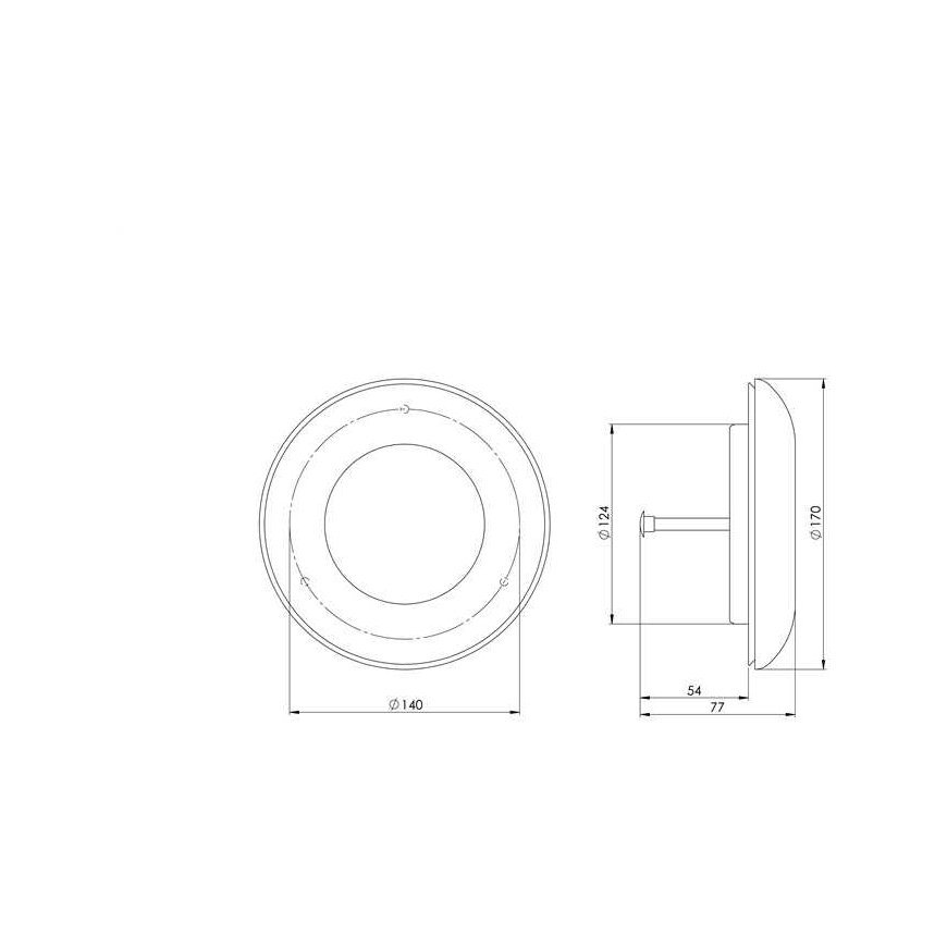 Diffuser EUROPLAST KD125, D125 – 2