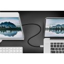 Goobay 60176 видео кабель адаптер 2 m USB Type-C DisplayPort Черный, Серебристый