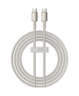Cable USB-C to USB-C Baseus Tungsten Gold, 100W, 2m (gold)