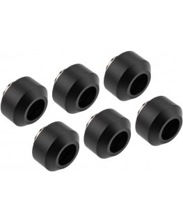 Optimus Hardtube Fitting, 12 mm, 6er Pack mit Werkzeug - juodas
