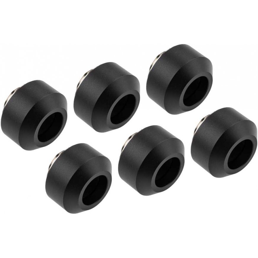 Optimus Hardtube Fitting, 12 mm, 6er Pack mit Werkzeug - black