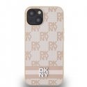 DKNY PU Leather Checkered Pattern and Stripe Case for iPhone 15 DKNY PU Leather Checkered Pattern and Stripe Case for iPhone 15