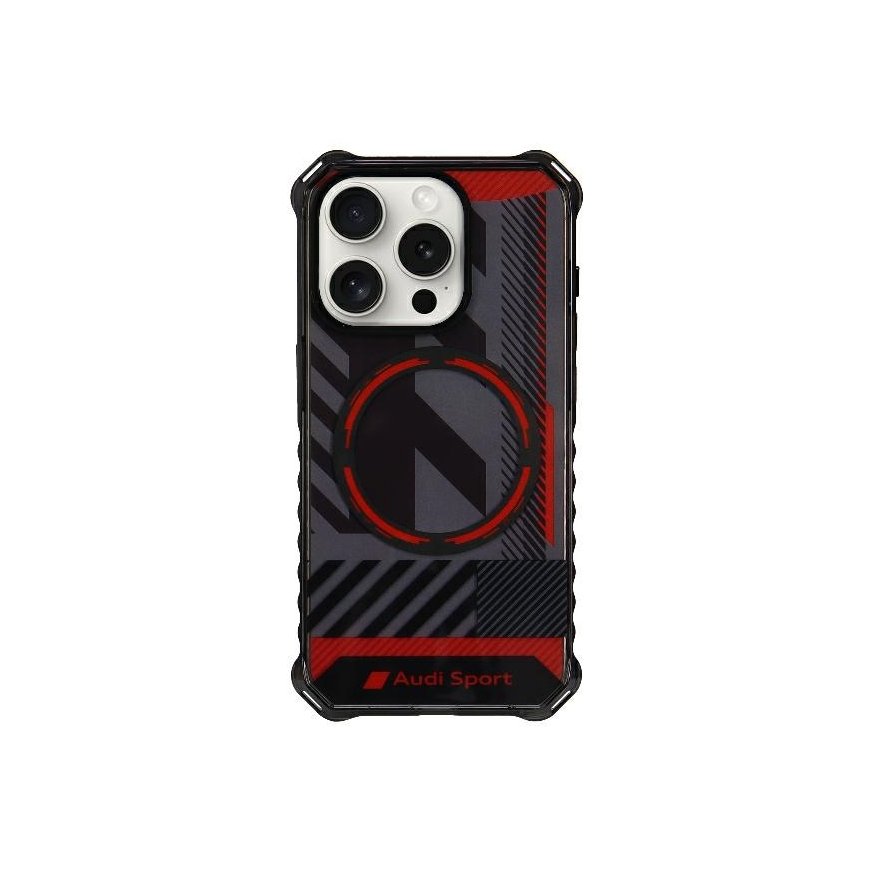 Audi IML Sport MagSafe Case iPhone 15 Pro 6.1" czarny|black hard