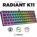 RAMPAGE GAMING KEYBOARD USB-C RGB PUDDING KEYS