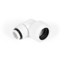 Alphacool Eiszapfen Anschluss 90 Grad G1/4 col. AG auf 16mm AD Hardtube - drehbar, - Weiß