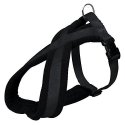 TRIXIE Premium touring petnešos, L-XL 70-110cm/25mm, juodos