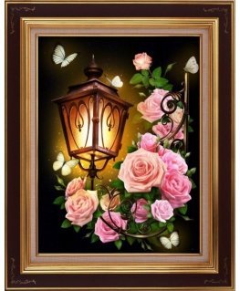 Beldizart Žibintas rožėse 30*40 cm AM1721