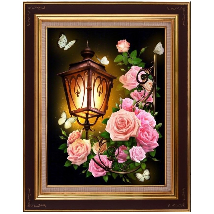 Beldizart Lamp in roses 30*40 cm
