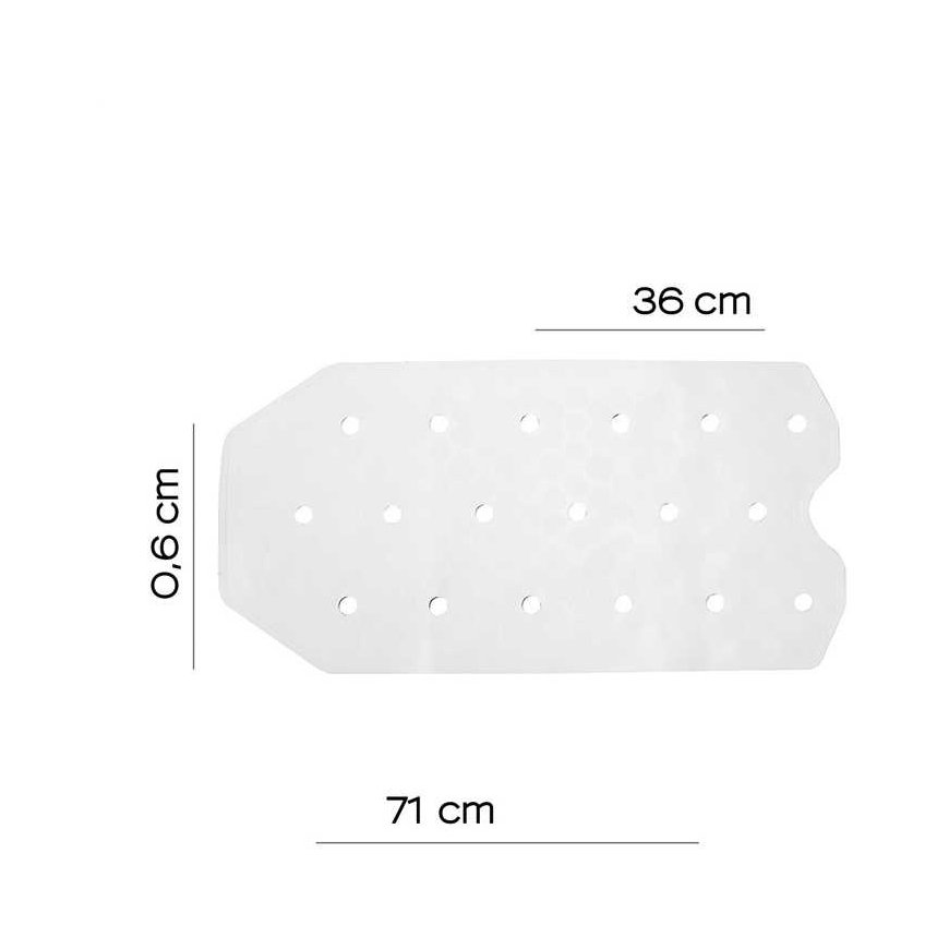 Vonios kilimėlis Gedy 983672 02, baltas, 36 x 71 cm