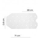Bath mat Gedy 983672 02, white, 36 x 71 cm Bath mat Gedy 983672 02, white, 36 x 71 cm