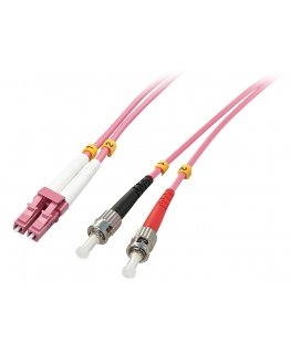 Lindy 46353 InfiniBand/fibre optic cable 5 m LC ST Розовый