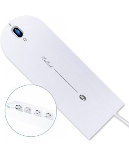 REV NoLook Socket Strip 4-fold with switch