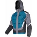 Lahti Pro Black Gray Turquoise Insulated Reflective Jacket M (L4092402)