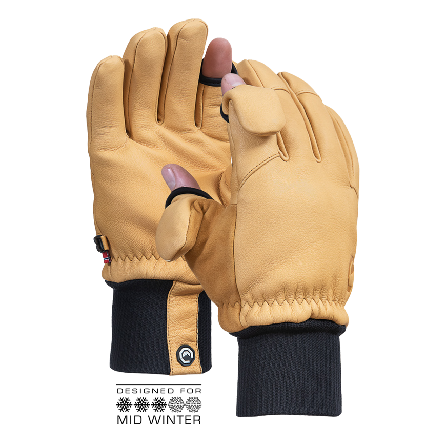 Vallerret Hatchet Leather Photography Glove Natural