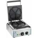 Royal Catering Teflon coated waffle iron for round waffles, heart rosette, diameter. 21 cm Royal Catering Teflon coated waffle iron for round waffles, heart rosette, diameter. 21 cm