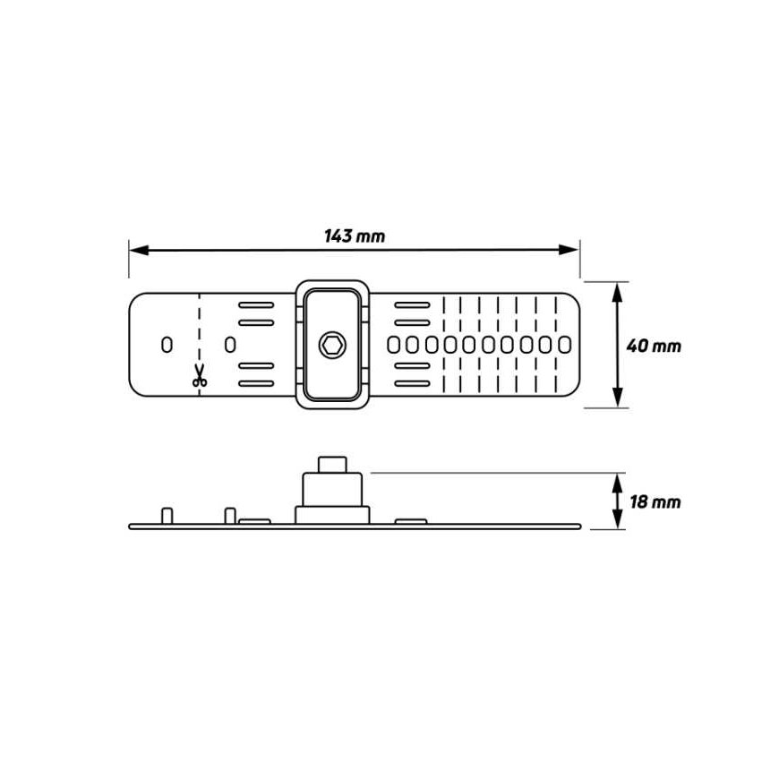 ZEFAL GIZMO universali gertuvės tvirtinimo sistema, juoda – 4