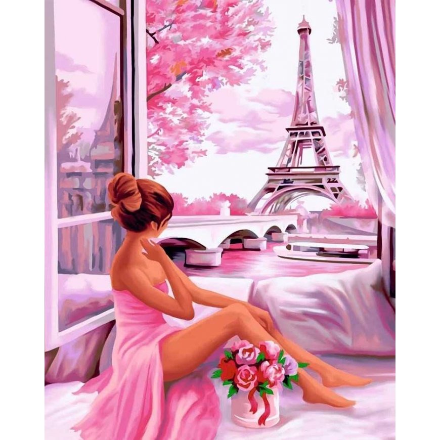 Beldizart Deimantinė tapyba su rėmeliu "Rožinė dawn" 40*50 cm DP055 – 3