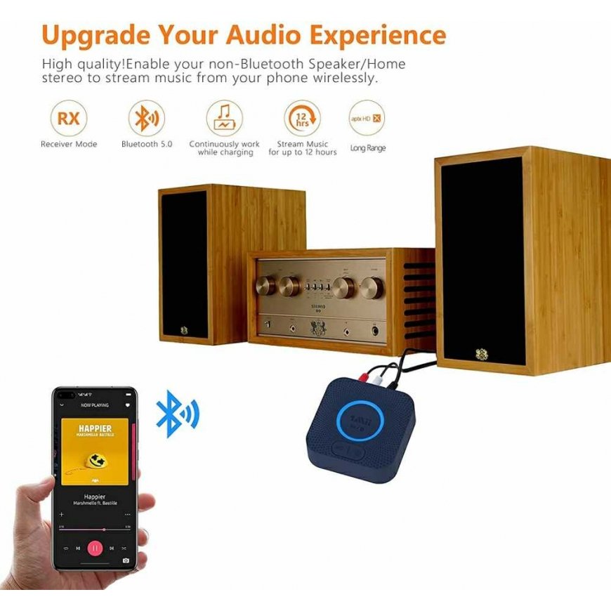1Mii B06HD Bluetooth 5 aptX HD 50m audio receiver – 5